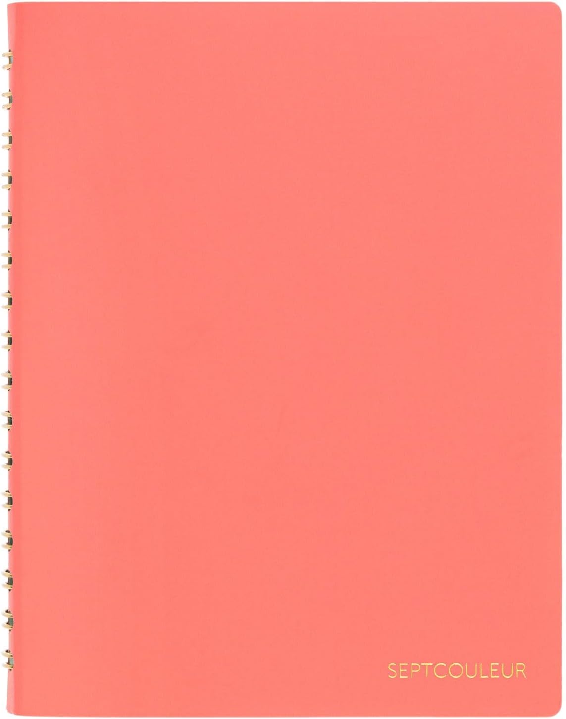 Maruman Septcouleur Spiral Notebook, 200 Pages, A5 3mm Grid, Blue
