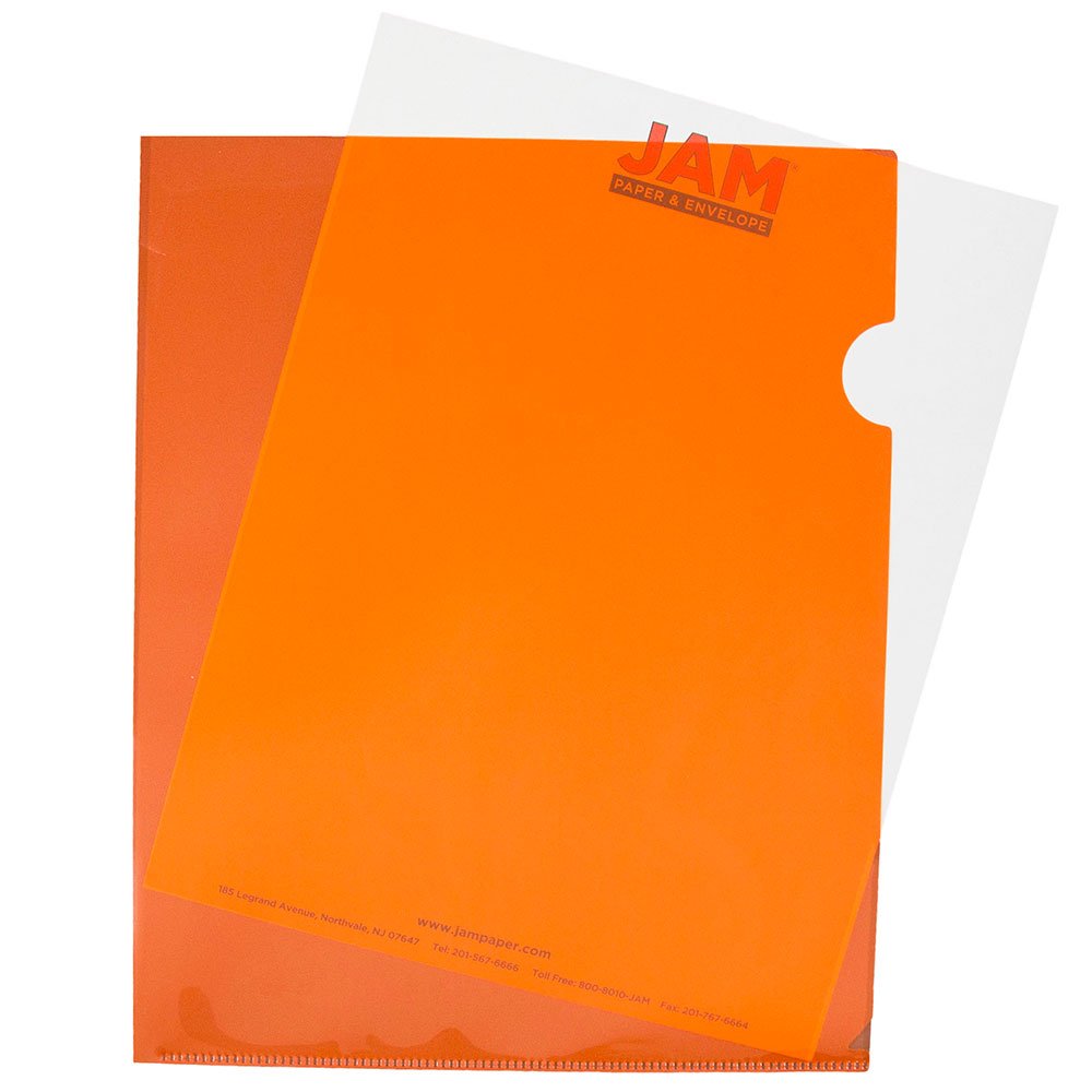 JAM PAPER Plastic Sleeves - Letter Sized - 9 x 11 1/2 - Clear Project Pockets - 12 Page