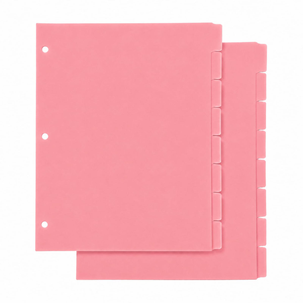 2 Set 8 Tab Brown Binder Dividers for 3 Ring Binder, Letter Size 8.5 x 11 Inch