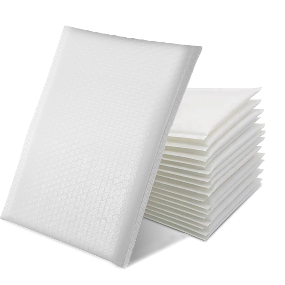 #0 7x9 Inch Poly Bubble Mailers, Padded Envelopes Bags with Peel and Seal for CD, Gift