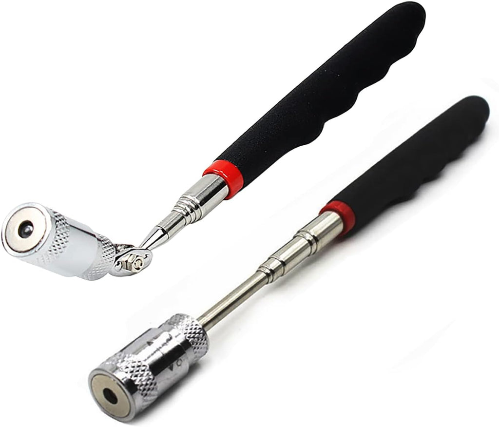 Telescoping Magnetic pickup tool with light,magnet duty flexible led set for seniors