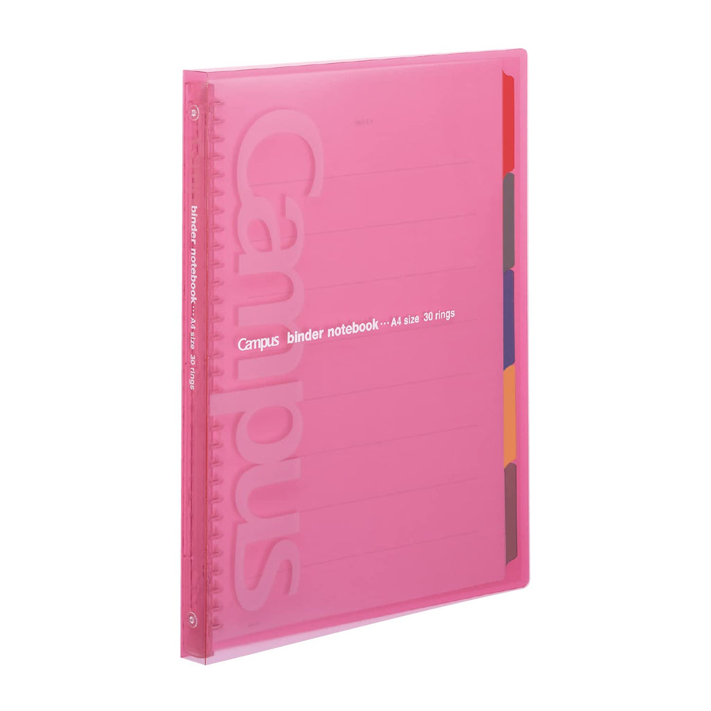 Kokuyo Campus Slide Binder with 5 Tab Dividers, Slim Type, A4, 30 Holes, Up to 65 Sheets