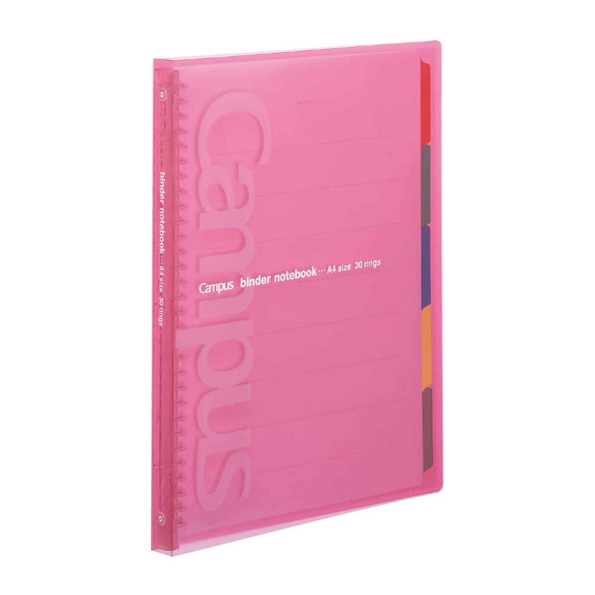 Kokuyo Campus Slide Binder with 5 Tab Dividers, Slim Type, A4, 30 Holes, Up to 65 Sheets