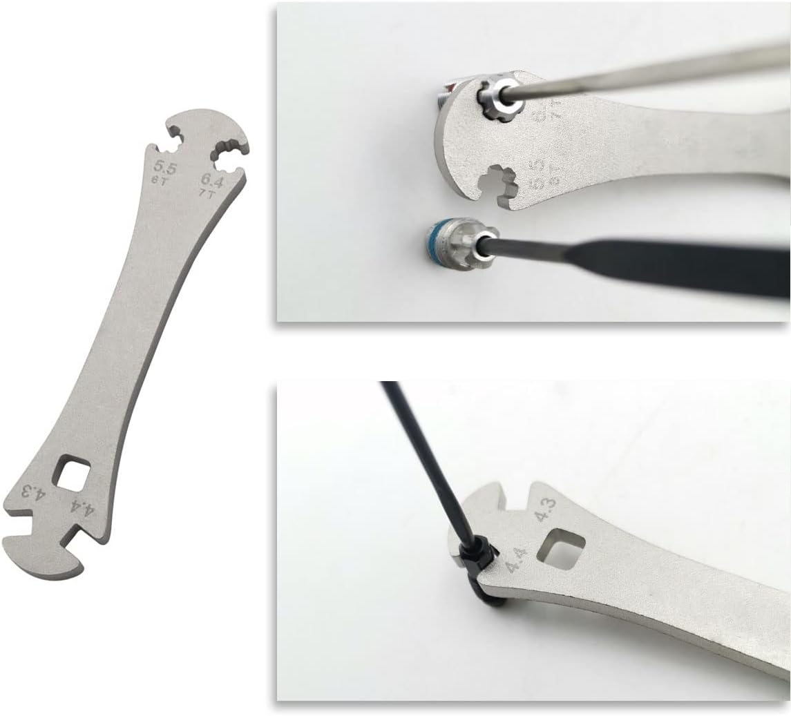 3pcs Bicycle Spokes Wrench Rim Knitting Tool Wheel Spoke Fastening Correction Repair Wire