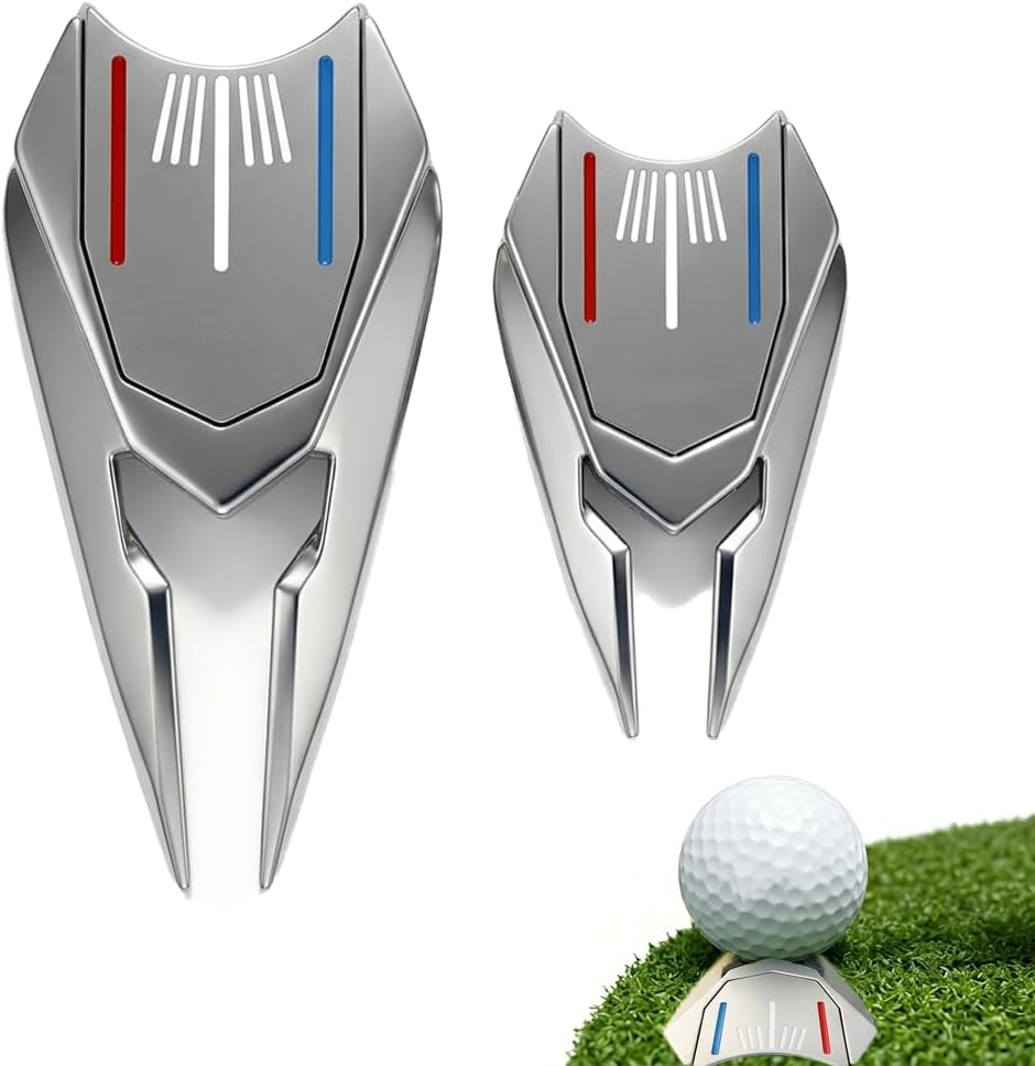 2-Pack Golf Divot Repair Tool with Ball Marker and Magnetic Hat Clip