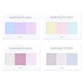 Monolike Color Palette Sticky Grid 300 C Set 4p - Self-Adhesive Memo Pad 30 Sheets