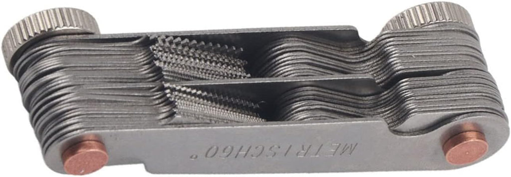 Thread Gauge Standard And Metric, 51/52Pcs Metric+ imperial (52pc) Stainless Steel Thread