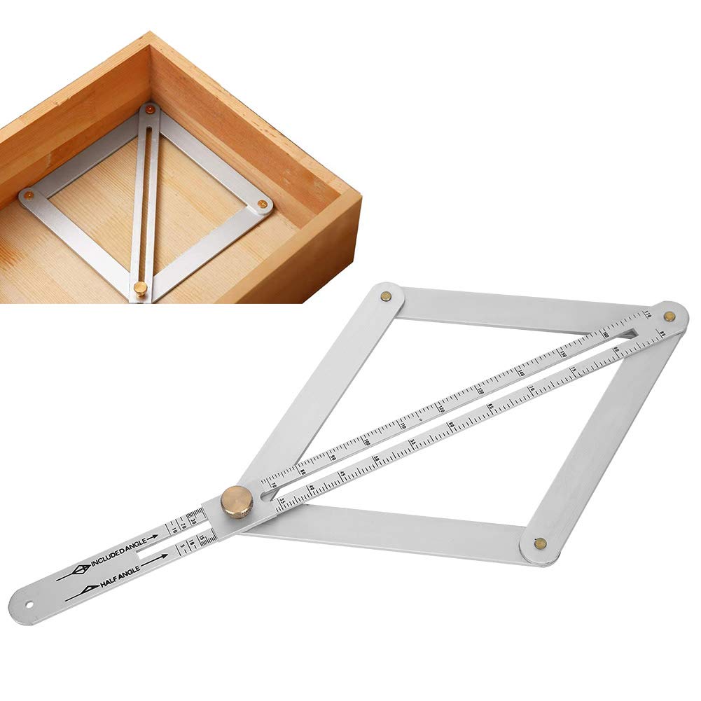 Corner Angle Finder, 4?Fold Multifunctional Angle Measuring Ruler