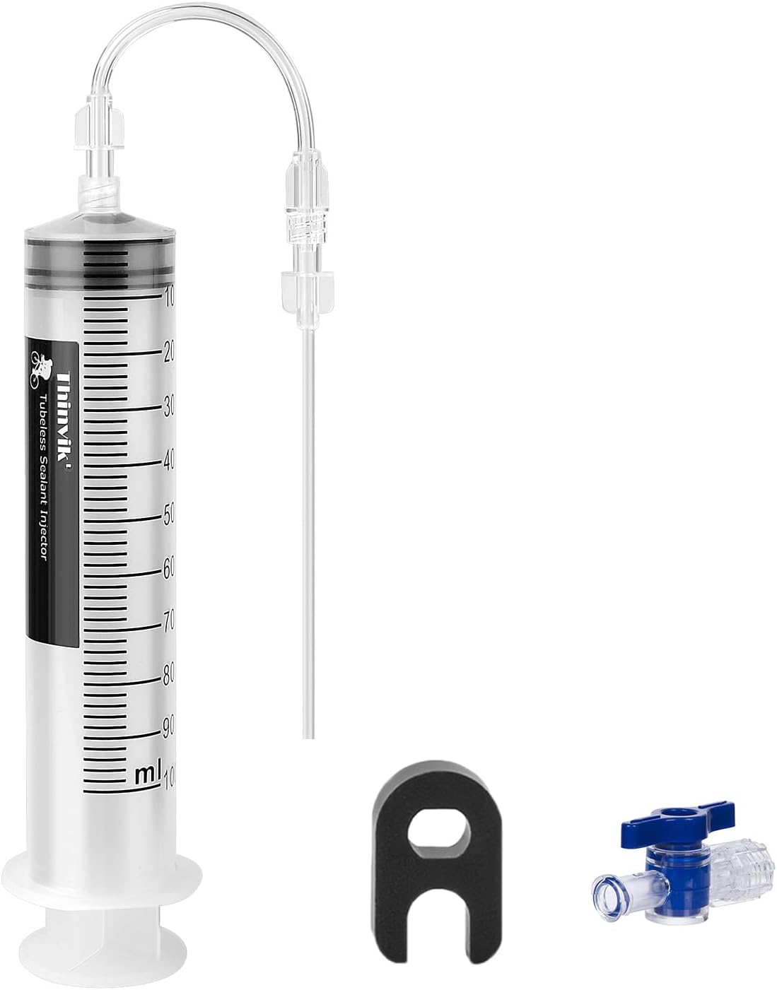 Thinvik 3.5 oz/100ML Tubeless Sealant Injector kit with Presta Valve Core Removal