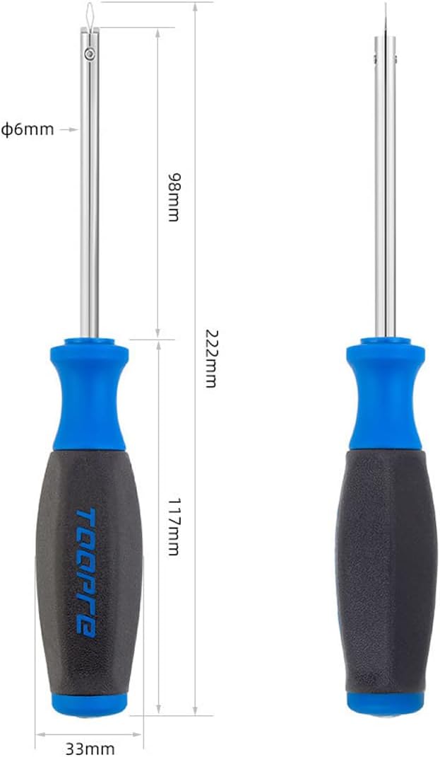 Bicycle Spoke Tool, Bicycle Spoke Wrench Assembly Wrench with V-Spring & Puller for Rims