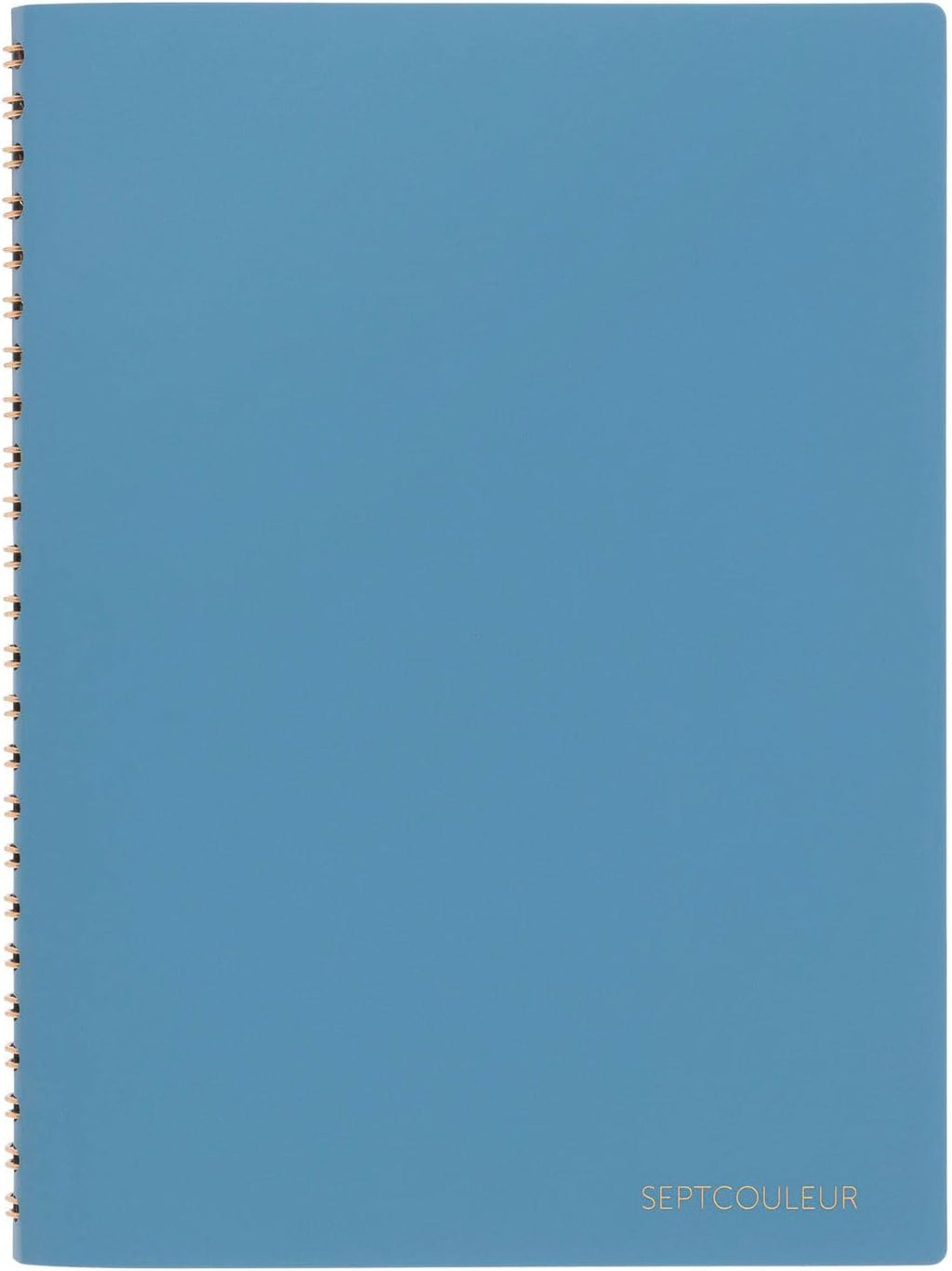 Maruman Septcouleur Spiral Notebook, 200 Pages, A5 3mm Grid, Blue
