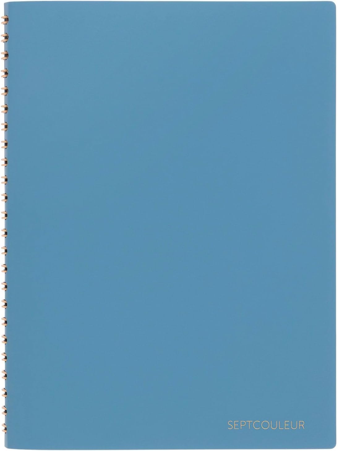 Maruman Septcouleur Spiral Notebook, 200 Pages, A5 3mm Grid, Blue