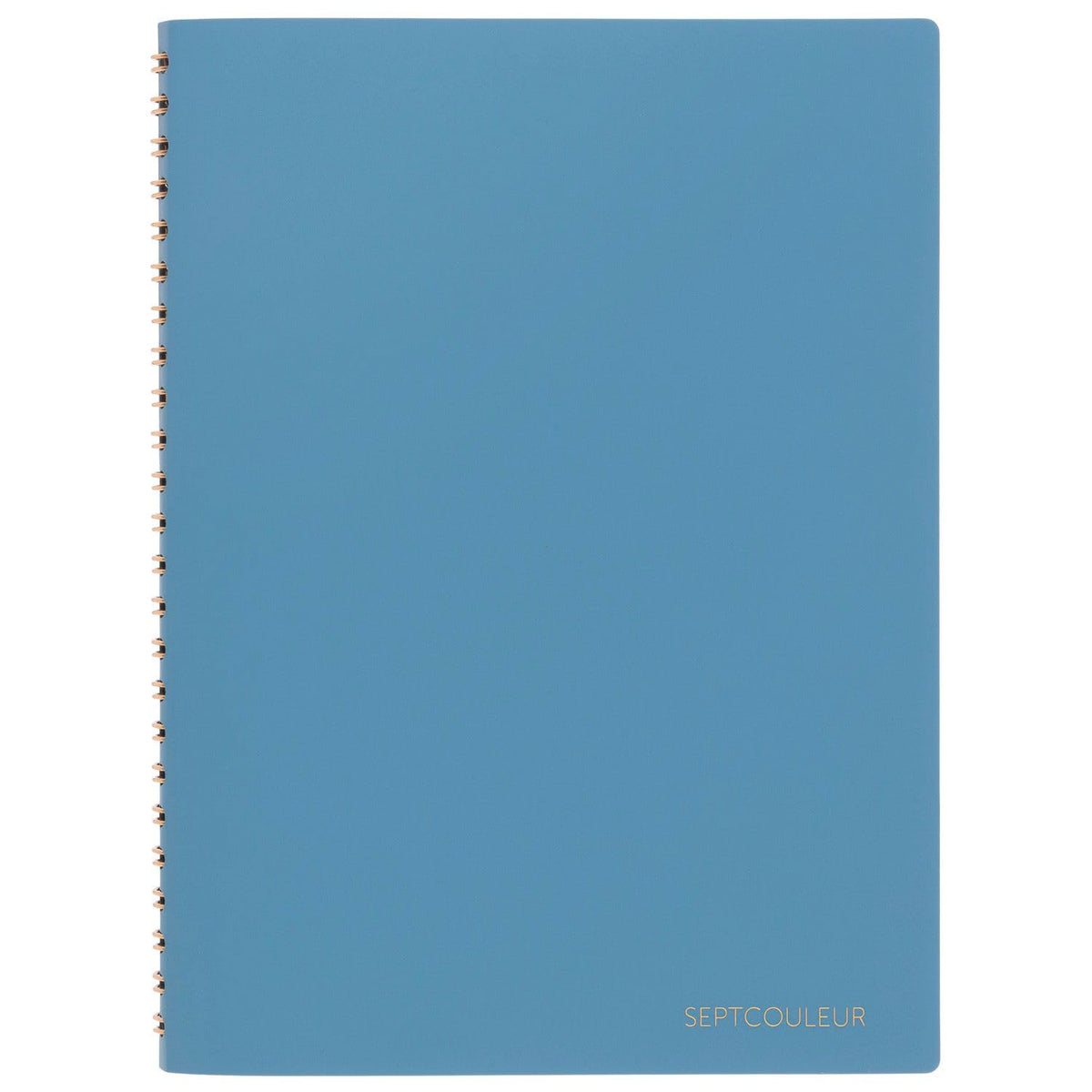 Maruman Septcouleur Spiral Notebook, 200 Pages, A5 3mm Grid, Blue