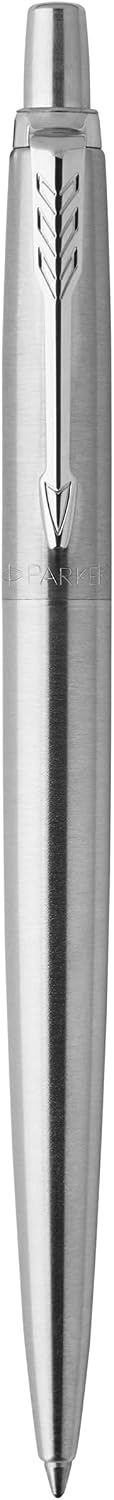 Parker Jotter Ballpoint Pen, Stainless Steel with Chrome Trim, Medium Point