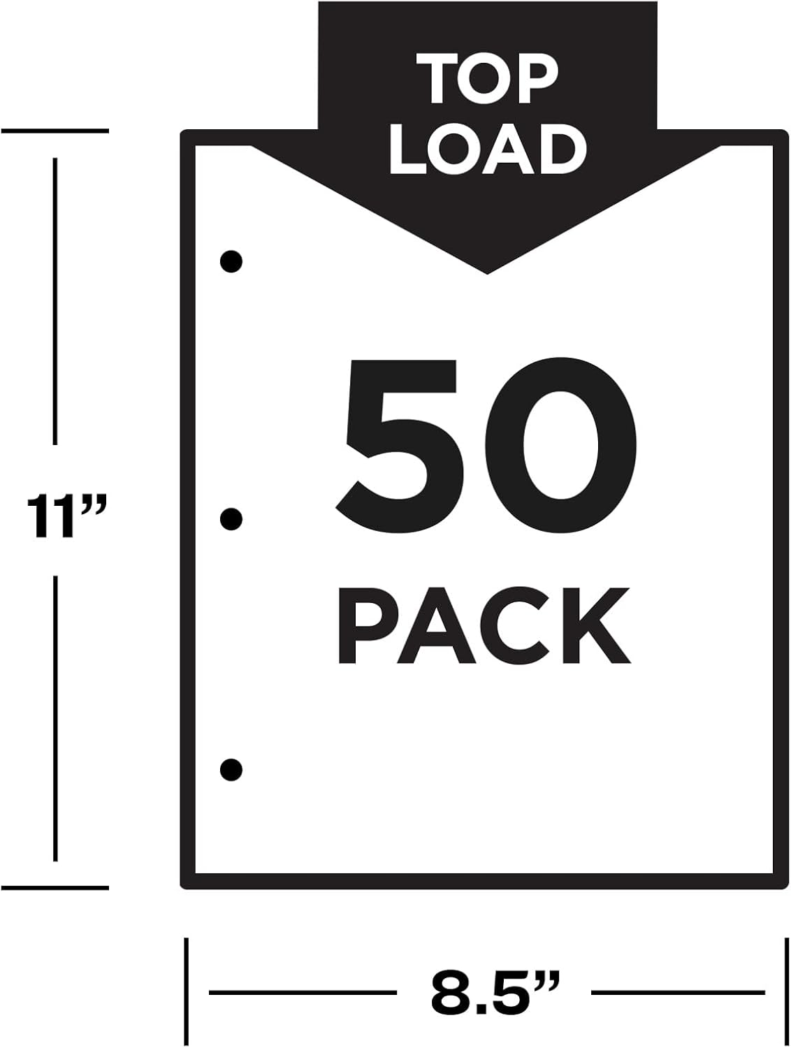 Avery Non-Glare Page-Size Sheet Protectors, Pre-Punched for Use with Tab Dividers