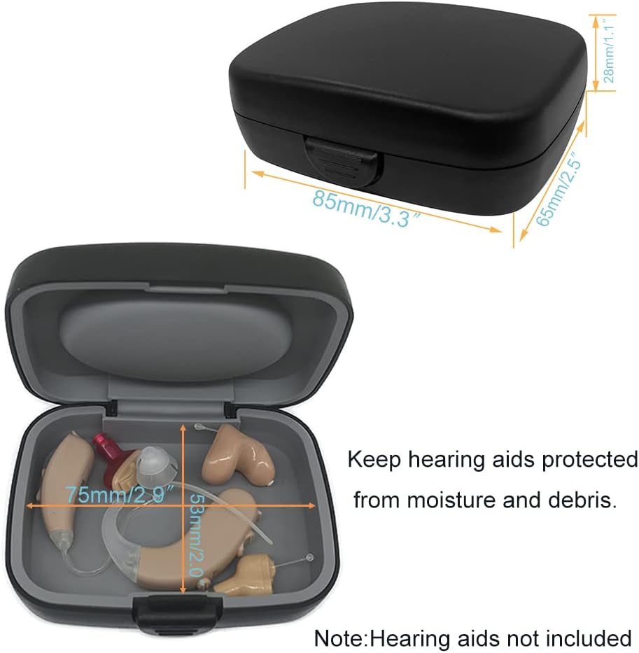 12-Piece Hearing Aid Cleaning Kit with Wax Loop, Storage Case