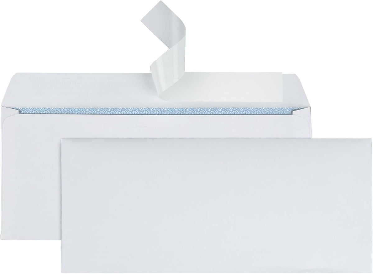 Office Depot Clean Seal(TM) Security Envelopes, #10 (4 1/8in. x 9 1/2in.), White