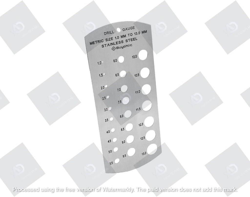 Drill Gauge Metric Standard- Range 1-13 mm