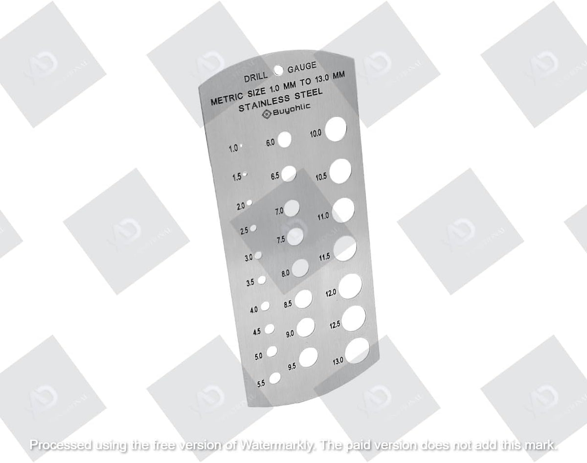 Drill Gauge Metric Standard- Range 1-13 mm