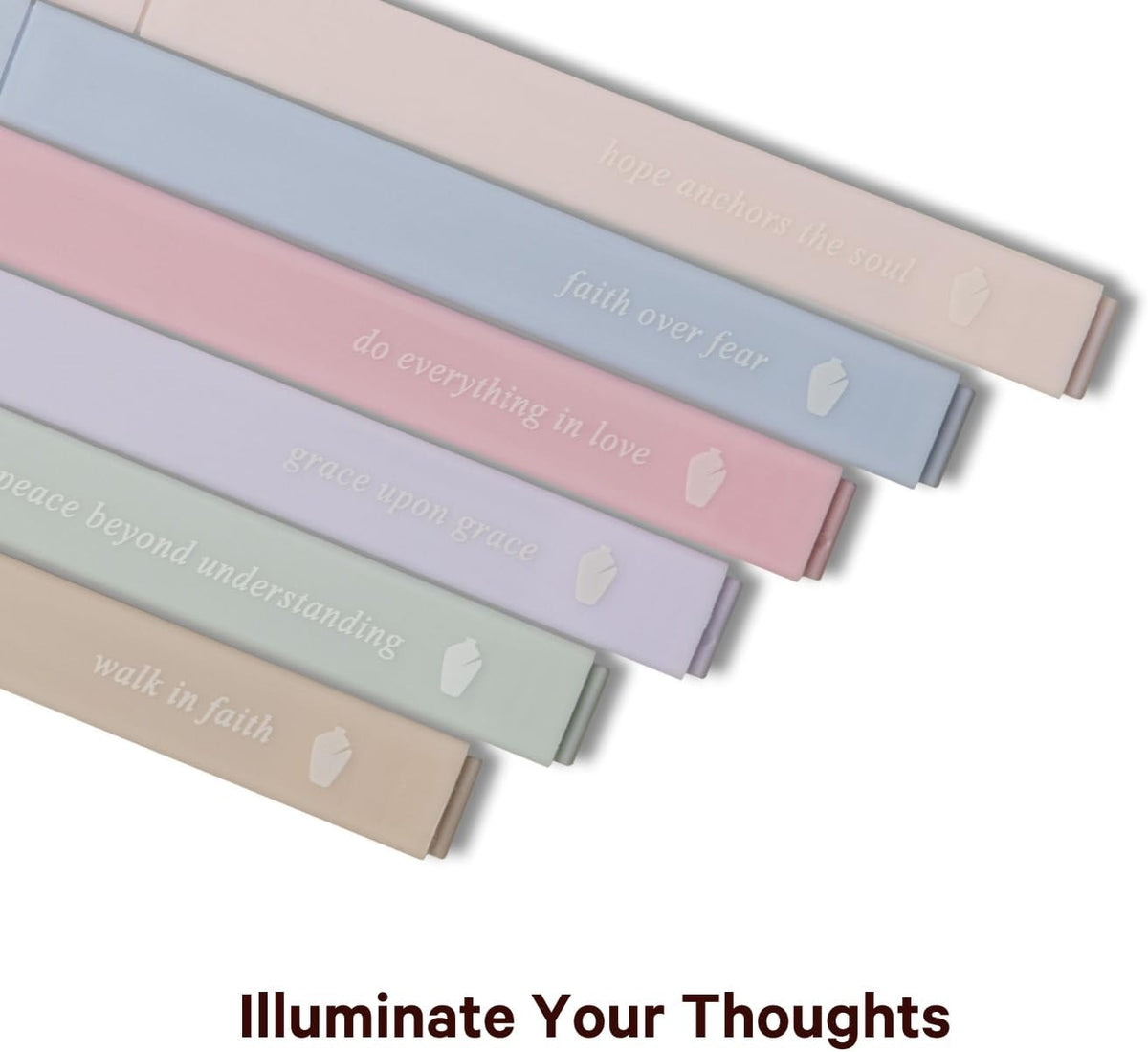 ALABASTER Co. - No Bleed Pastel Highlighter Set, 6 Pcs, Chisel Tip, Muted Pastel Colors