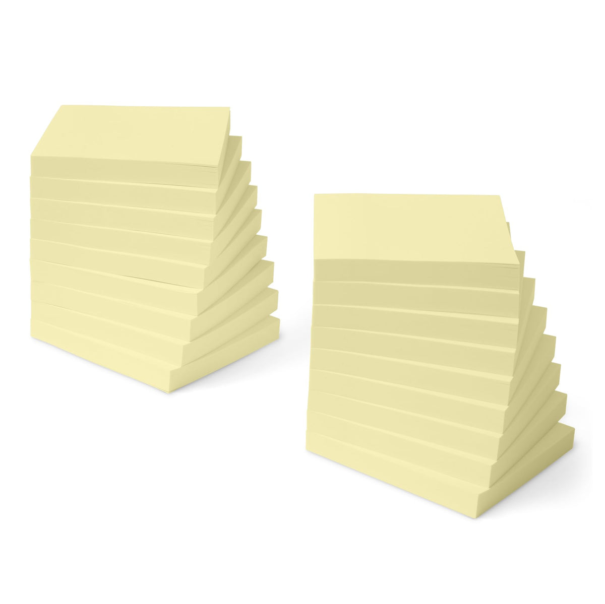 Amazon Basics Square Sticky Notes, Self-Stick Pads, 3 x 3 inches, Yellow, 18-Pack