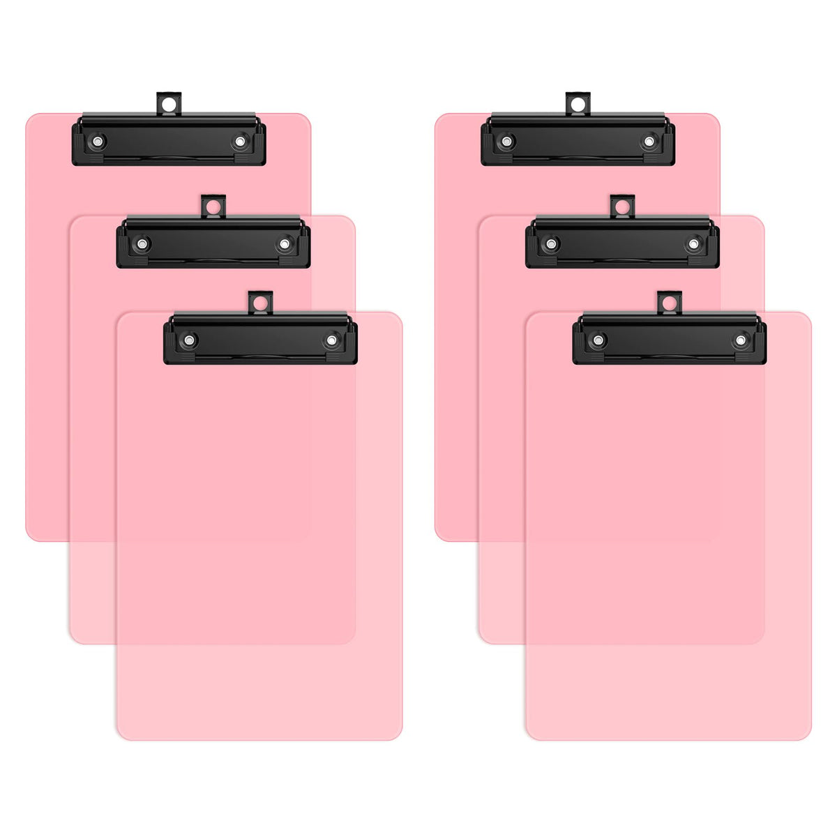 6 Pack Colorful Small Clipboard, A5 Mini Clip Board