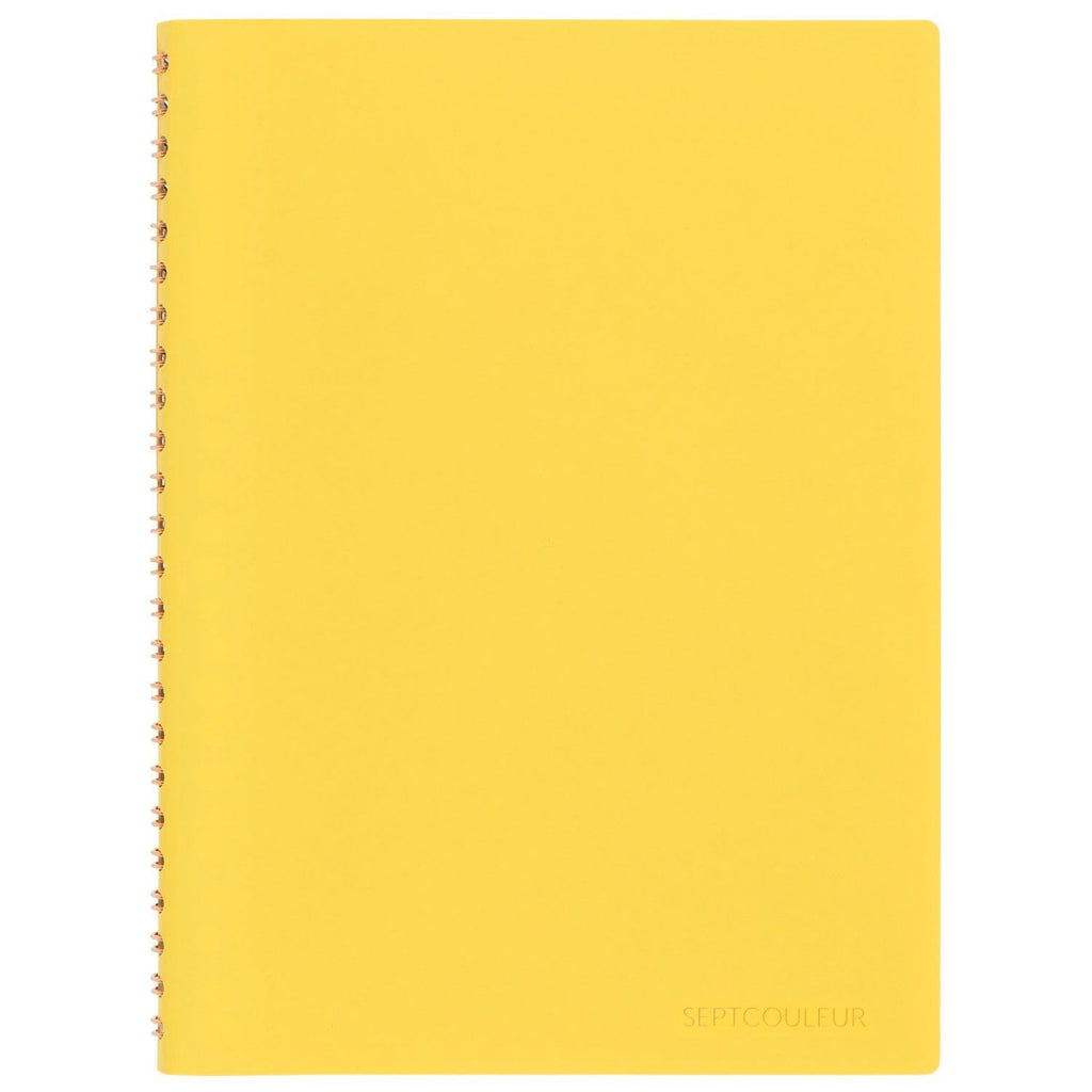 Maruman Septcouleur Spiral Notebook, 200 Pages, A5 3mm Grid, Blue