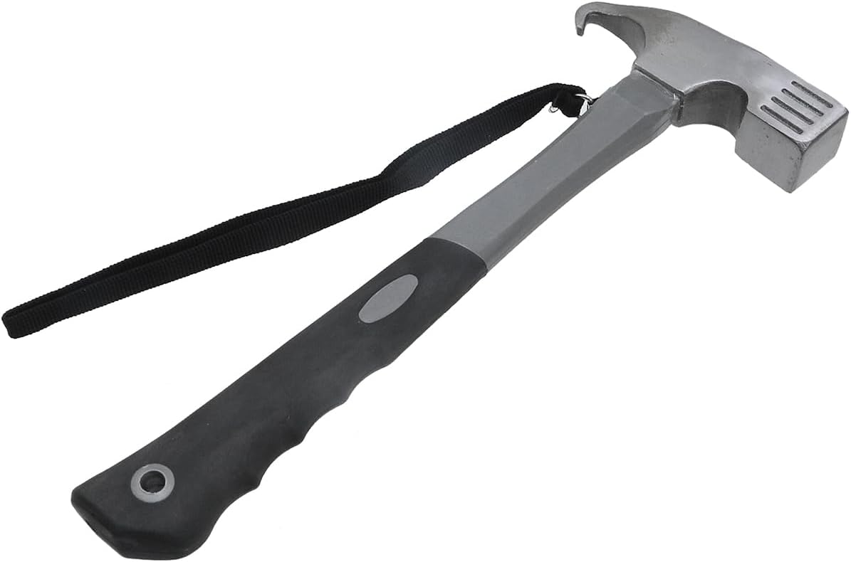 Camping Hammer Heavy Duty with Tent Stake Remover, 11.6 Inch