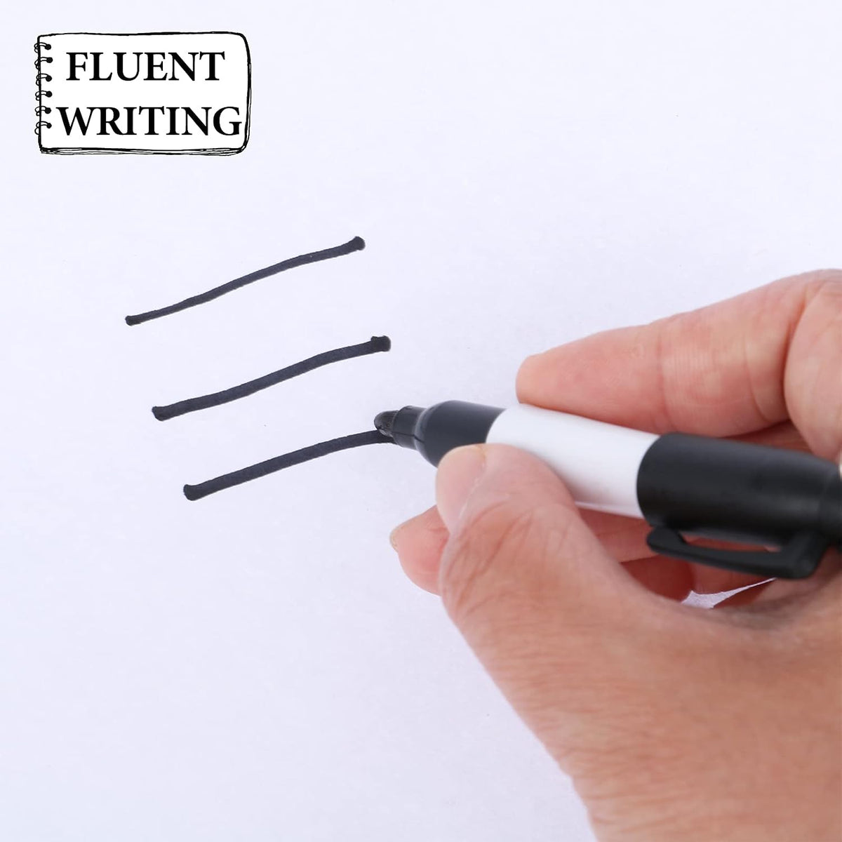 50 Pcs Mini Permanent Markers with Cap Clips Golf Ball Marker Pen Dry Erase Markers with