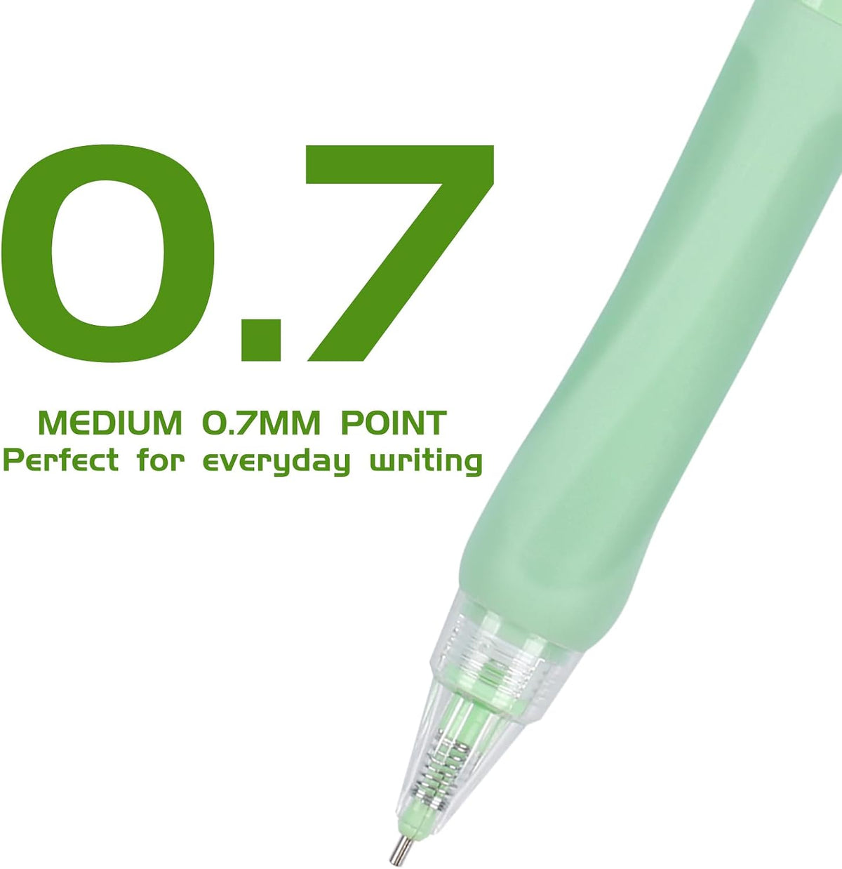 0.7mm Mechanical Pencils for Kids with Leads & Erasers 8Pack