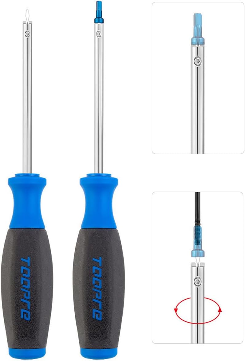 Bicycle Spoke Tool, Bicycle Spoke Wrench Assembly Wrench with V-Spring & Puller for Rims