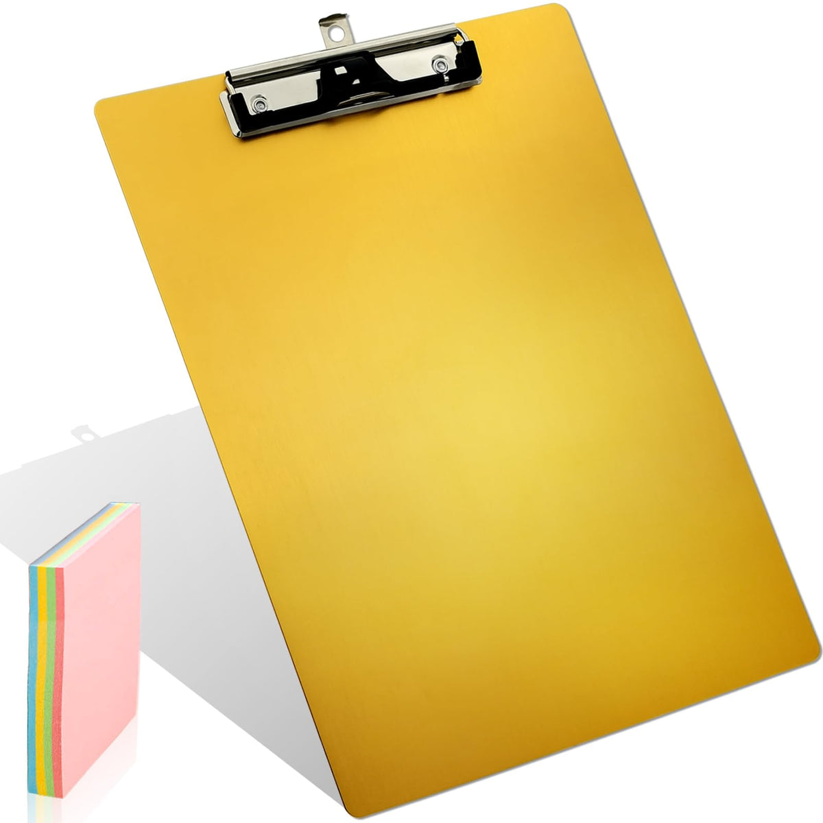 Aluminum Metal Clipboard A4 Hangable 8.5 x 11 Letter Pen Holder Clip Board