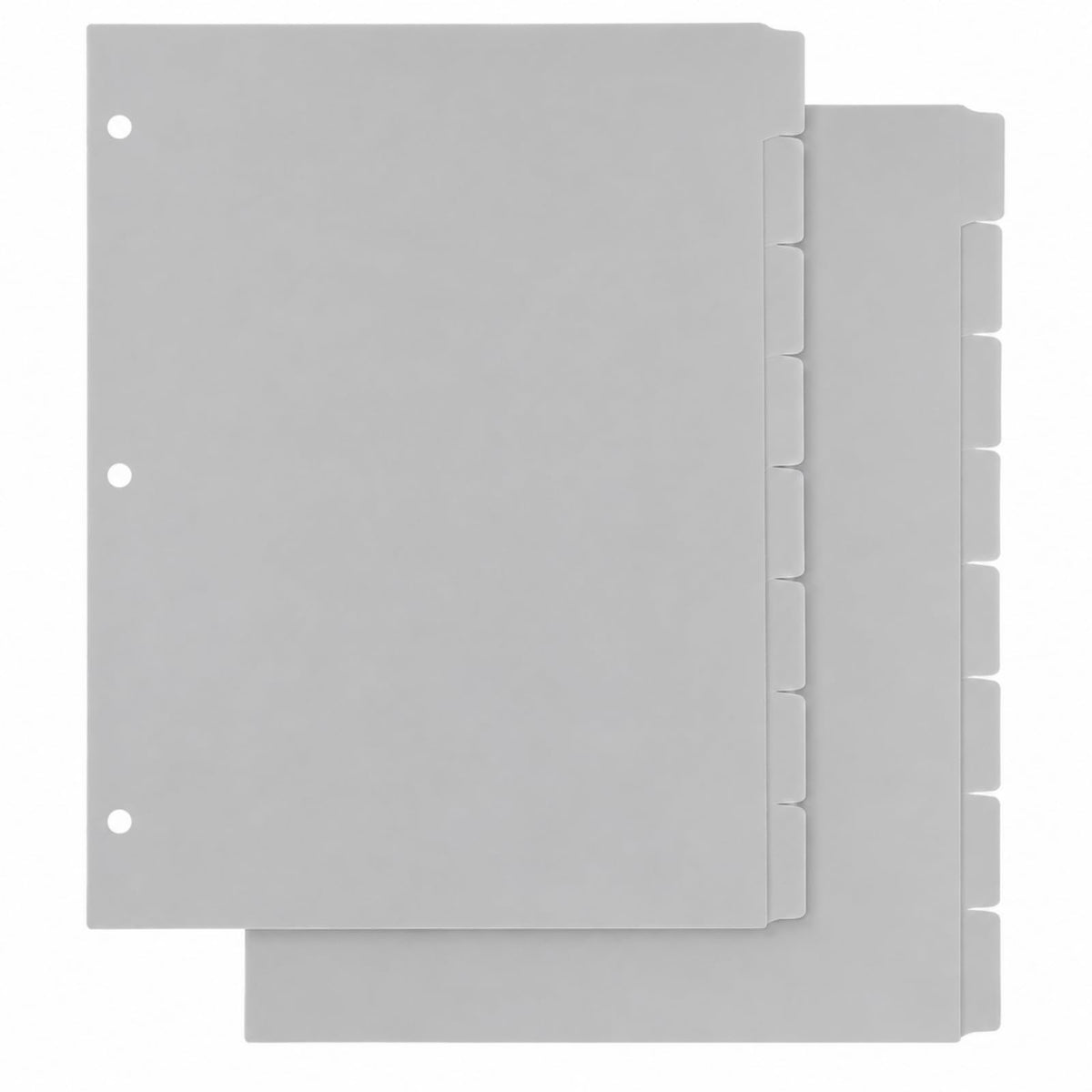 2 Set 8 Tab Brown Binder Dividers for 3 Ring Binder, Letter Size 8.5 x 11 Inch