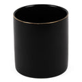 HANKOR Ceramic Pencil Holder for Desk - Cute Gold Trim Pen Aesthetic Makeup Brush Cup