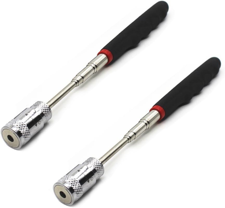 Telescoping Magnetic pickup tool with light,magnet duty flexible led set for seniors