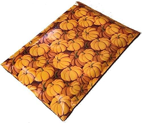 10x13 - Fall Pumpkin Designer Printed Poly Mailers Shipping Envelopes Self Sealing