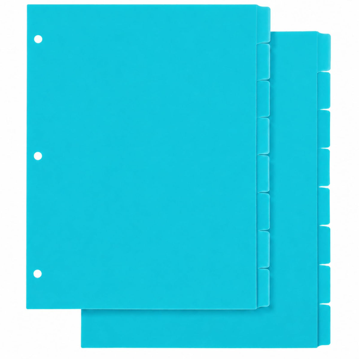 2 Set 8 Tab Brown Binder Dividers for 3 Ring Binder, Letter Size 8.5 x 11 Inch