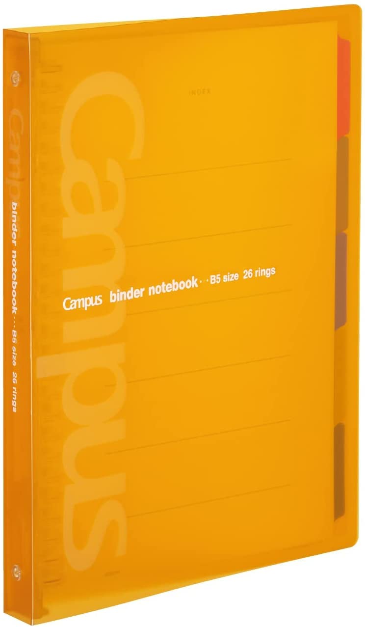 Kokuyo Campus Slide Binder with 5 Tab Dividers, Middle Type, B5, 26 Holes