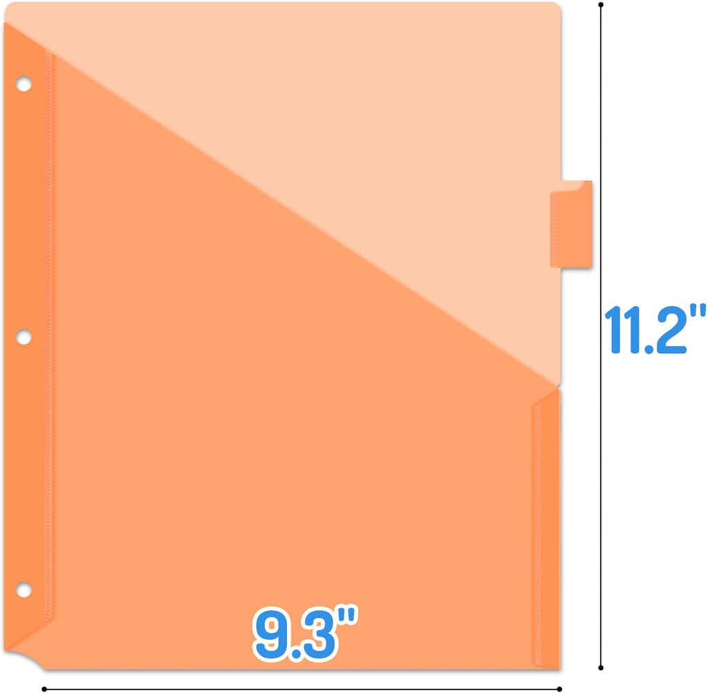 Forvencer 24 Count Binder Dividers with 2 Pocket, 8 tab Dividers for Binder