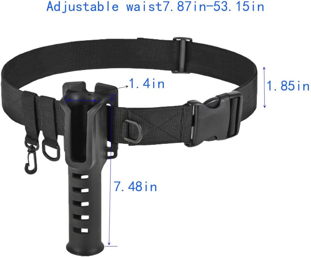 1 Pcs Fishing Rod Belt Holder Fishing Waist Belt Rod Holder Adjustable Fishing Waist Rod