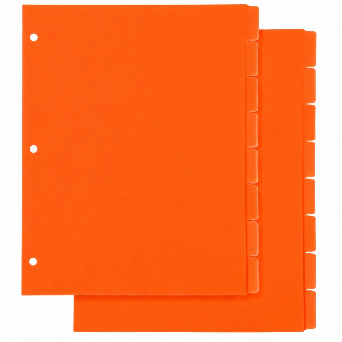2 Set 8 Tab Brown Binder Dividers for 3 Ring Binder, Letter Size 8.5 x 11 Inch