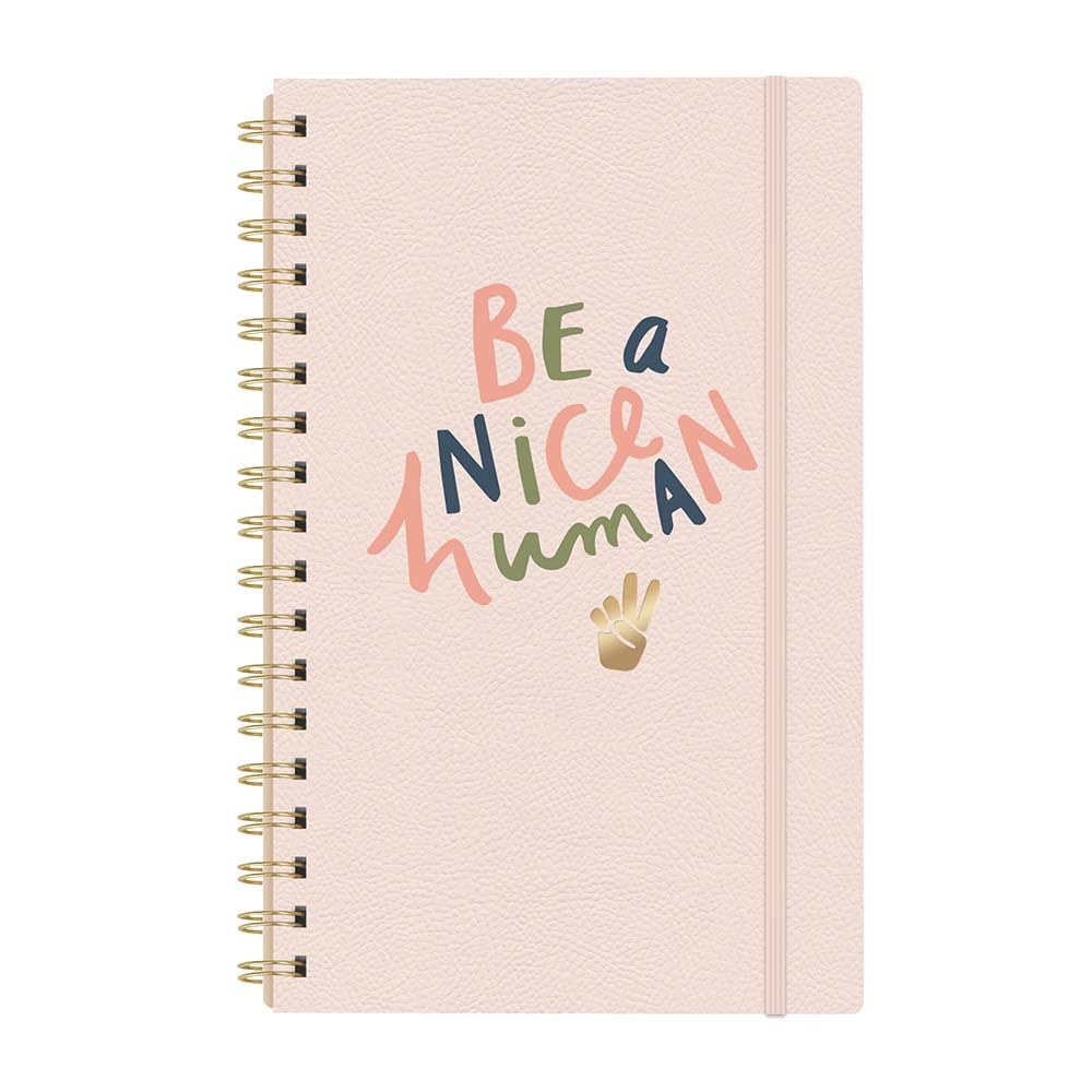 Fringe Signature Spiral Journal/Notebook, 160 Lined Pages, 6 x 9.5 Inches