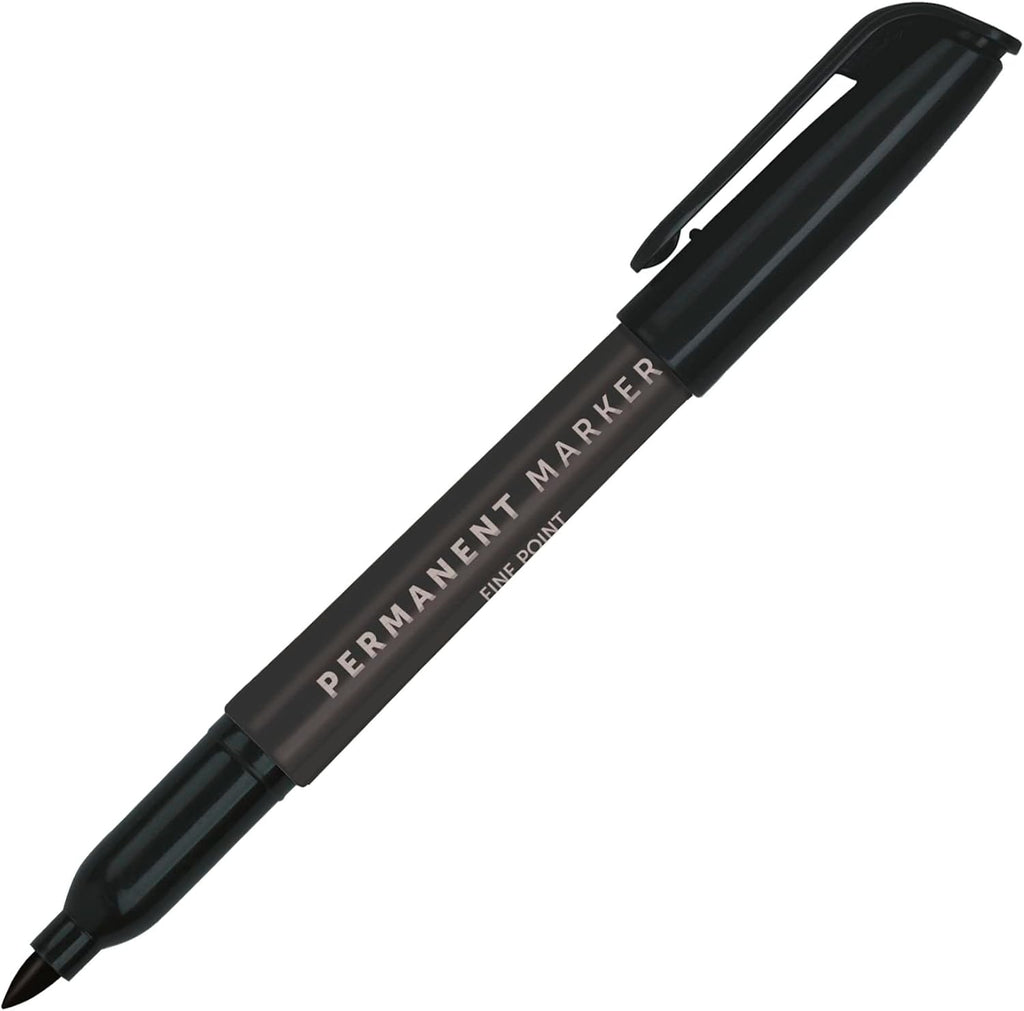 Office Depot® Brand Permanent Markers, Fine Point, 100% Recycled Plastic Barrel