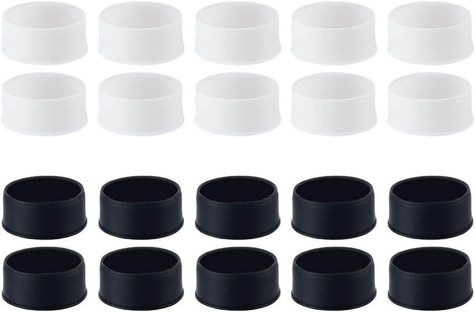 40pcs Tennis Racket Grip Ring 2 Colors Rubber Silicone Racquet Grip Ring Pickleball