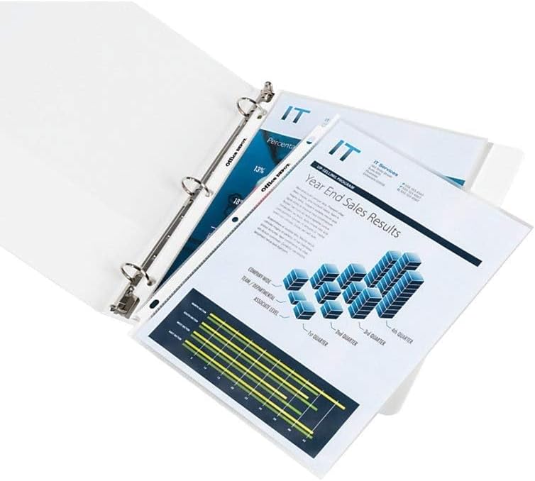 Office Depot Heavyweight Non-Glare Sheet Protectors, 8 1/2in. x 11in., Clear, Pack of 100