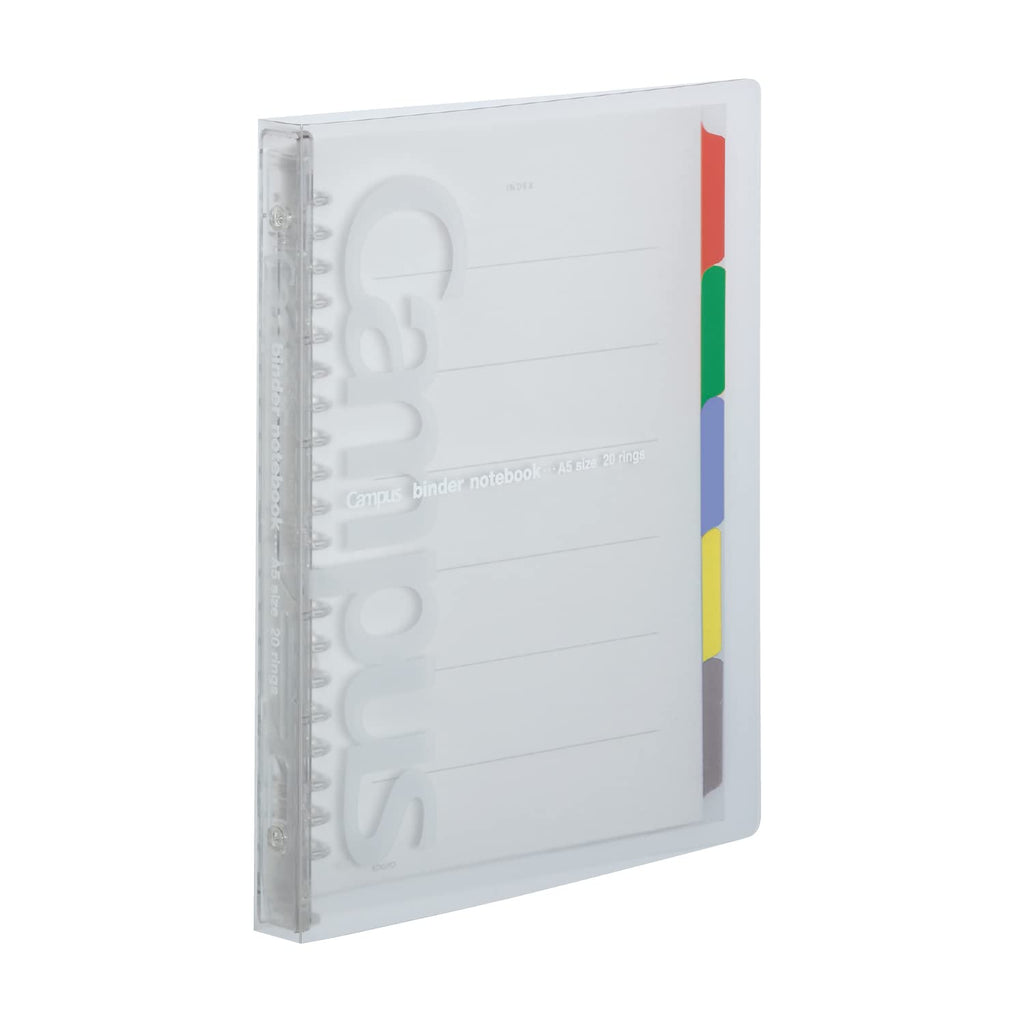 Kokuyo Campus Slide Binder with 5 Tab Dividers, Slim Type, A4, 30 Holes, Up to 65 Sheets