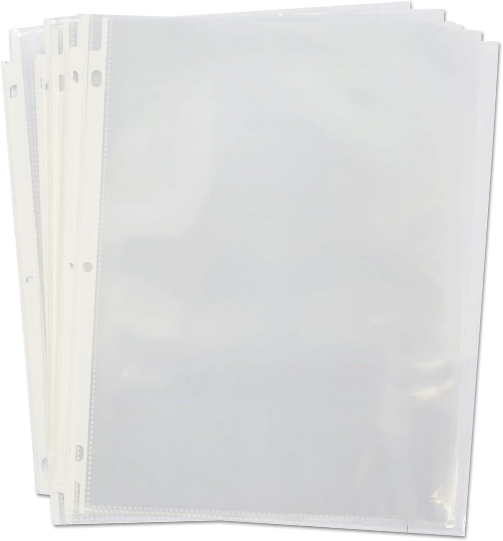 Universal 21128 Top-Load Poly Sheet Protectors, Heavy Gauge, Clear, 50/Pack