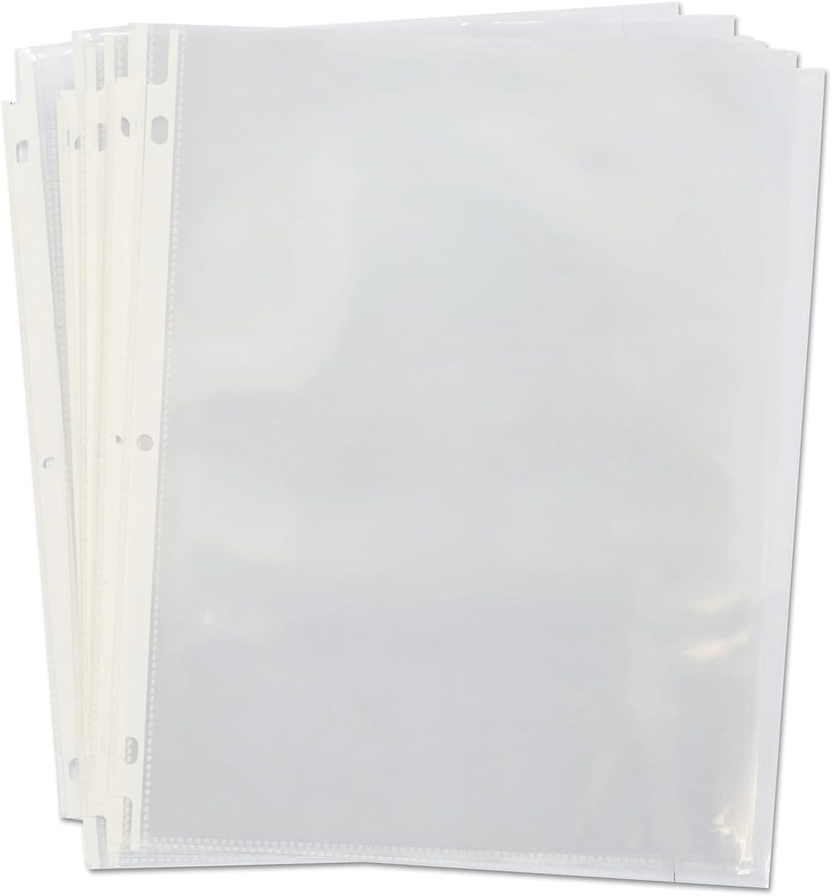 Universal 21128 Top-Load Poly Sheet Protectors, Heavy Gauge, Clear, 50/Pack