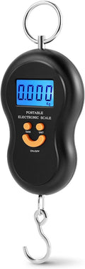 Flexzion Digital Fish Scale & Luggage Weight Scale with Hook, 110 lb/50 kg