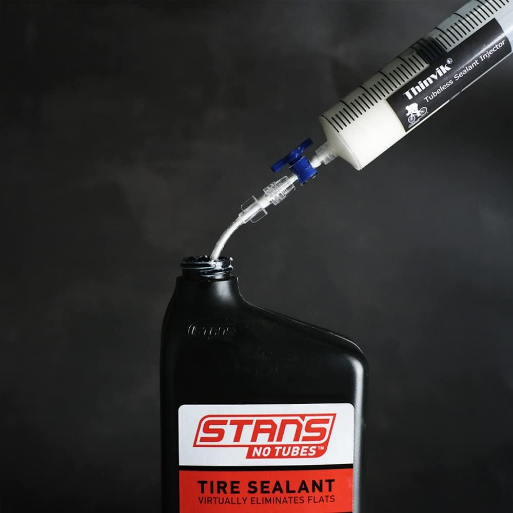 Thinvik 3.5 oz/100ML Tubeless Sealant Injector kit with Presta Valve Core Removal